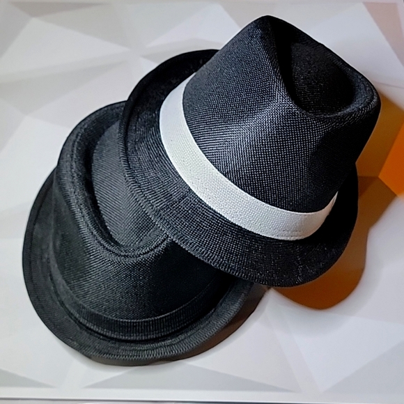 Two New Black Fedora Hats - Picture 2 of 7